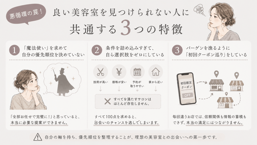 美容室ジプシーになる人の特徴