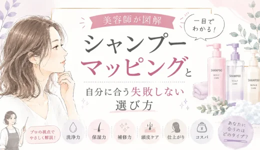 【美容師が図解】一目でわかる！シャンプーマッピングと自分に合う失敗しない選び方